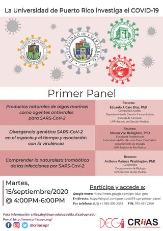 Primer panel: La UPR investiga sobre el COVID-19